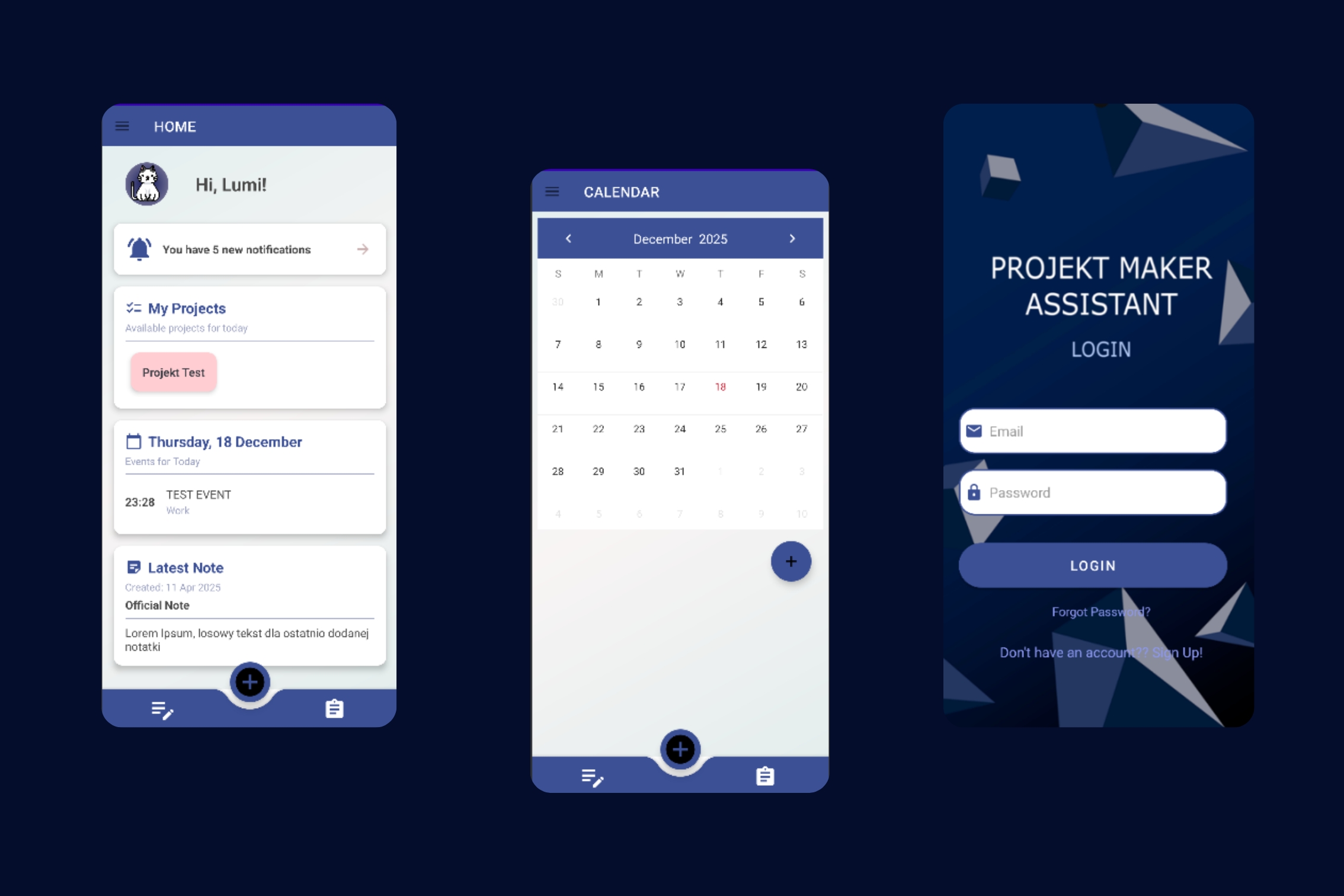 Podgląd Projektu Maker Assistant